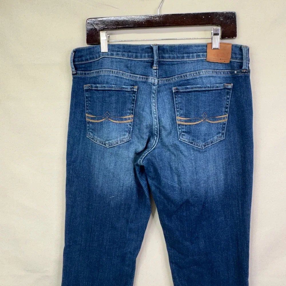 Lucky Brand Sweet N Straight Jeans 10/30‎ Dark Wash Classic Denim Boho Casual